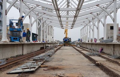 Giải ngân 355 tỷ đồng cho nhà thầu dự án đường sắt Nhổn - Ga Hà Nội