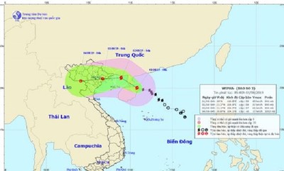Dự báo thời tiết ngày 1/8: Bão số 3 cách Quảng Ninh-Hải Phòng 370km
