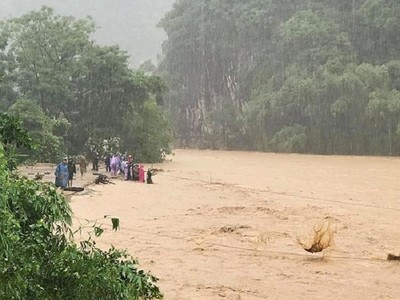 Đã tiếp cận được nơi có 12 người mất tích sau bão số 3 ở Thanh Hóa