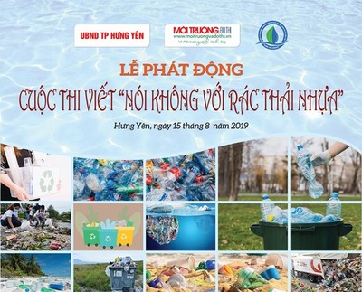 Sắp diễn ra lễ phát động cuộc thi viết “Nói không với rác thải nhựa”