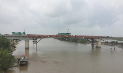 TP.HCM: Hợp long cầu Vàm Sát 2 ở huyện Cần Giờ
