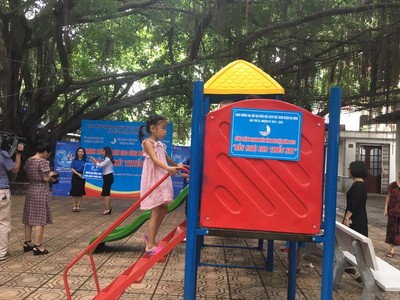 Hà Nội: Khánh thành và bàn giao công trình Sân chơi thiếu nhi
