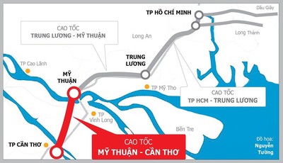 Đầu tư 4.919 tỷ đồng xây tuyến cao tốc Mỹ Thuận - Cần Thơ