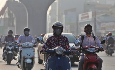Ô nhiễm không khí ở Hà Nội vẫn đang ở mức gây hại cho sức khỏe