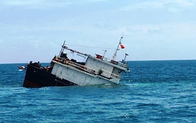 Bình Thuận: Tàu chở hơn 3.000 tấn hàng gặp nạn, nguy cơ tràn dầu