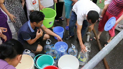 Công ty sông Đà cấp nước trở lại cho người dân phía Tây Nam Hà Nội
