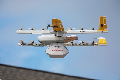 Google Wing giao hàng thành công bằng thiết bị bay không người lái