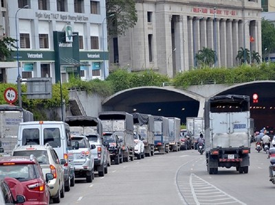 TP.HCM: Cấm xe qua hầm sông Sài Gòn vào chiều 2 ngày cuối tuần