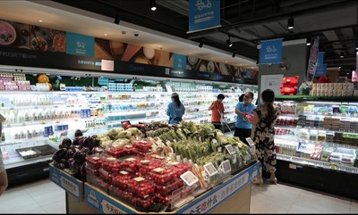 Sữa chua Vinamilk đã có mặt tại siêu thị thông minh Hema tại TQ