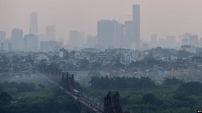 Ô nhiễm không khí ở Hà Nội tiếp tục tái diễn nghiêm trọng
