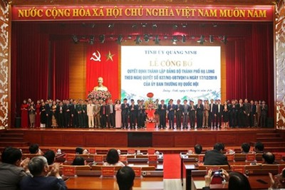 Thành lập Đảng bộ thành phố lớn nhất Việt Nam ở Quảng Ninh