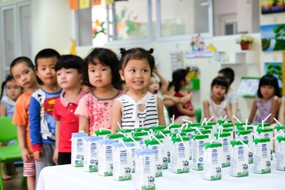 Đà Nẵng: 423 trường, nhóm trẻ thụ hưởng chương trình Sữa học đường