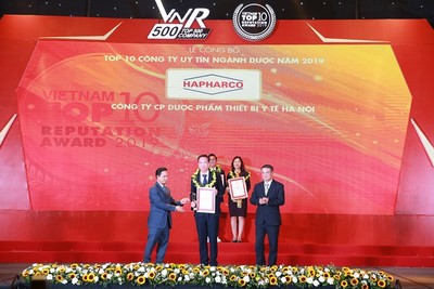 Hapharco nằm trong Top 4 công ty dược tư nhân lớn nhất Việt Nam