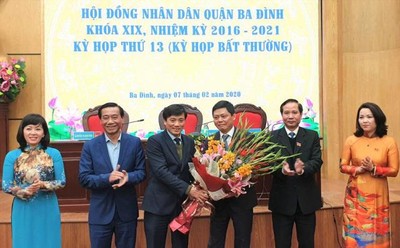 Hà Nội: Quận Ba Đình có tân Chủ tịch