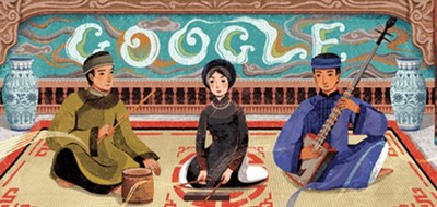 Google Doodle hôm nay 23/2: Kỷ niệm “Ngày giỗ tổ nghiệp ca trù”
