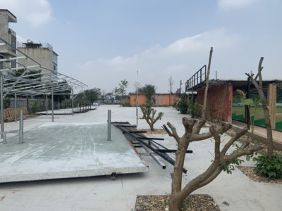 Tháo dỡ công trình sân tập golf vi phạm TTXD tại phường Phú Diễn