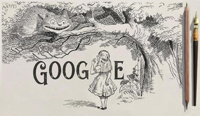 Google Doodle hôm nay 28/2: Kỷ niệm ngày sinh hiệp sĩ John Tenniel