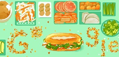 Google Doodle hôm nay 24/3: Tôn vinh bánh mì Việt Nam