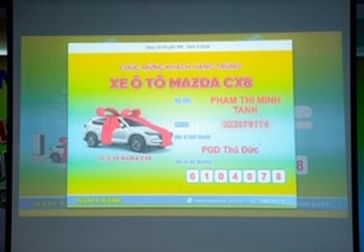 Nam A BANK tìm ra chủ nhân xe MAZDA CX8