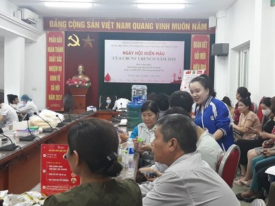 Urenco Hà Nội tổ chức 'Ngày hội hiến máu của CBCNV Urenco năm 2020'