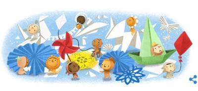 Google Doodle hôm nay 1/6: Chào mừng ngày Quốc tế thiếu nhi