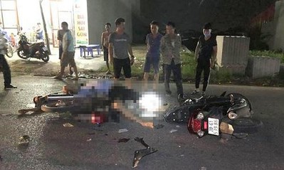 Bắc Giang: 2 thanh niên tử vong tại chỗ vì đấu đầu xe máy tốc độ cao