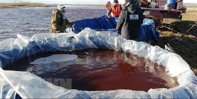 Sự cố tràn dầu ở khu vực Bắc Cực: Dầu đã loang đến hồ Pyasino