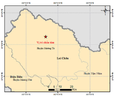 Bất ngờ xảy ra động đất 4.9 độ richter ở Lai Châu