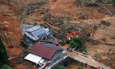 Nhật Bản: Ráo riết giải cứu những người bị mắc kẹt do mưa lũ