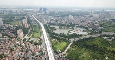Dự án cầu cạn Mai Dịch - Nam Thăng Long dự kiến thông xe vào 10/10.