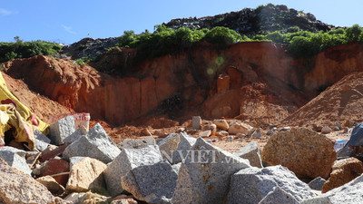 Bãi rác Cam Ly bị sạt lở do khai thác đá trái phép
