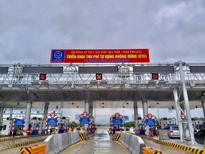 Chính thức thu phí không dừng trên cao tốc Hà Nội – Hải Phòng
