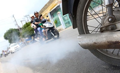 Khí thải xe máy là nguyên nhân hàng đầu gây ô nhiễm không khí