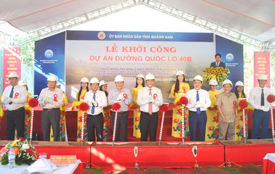 Quảng Nam: Khởi công nâng cấp quốc lộ 40B nối tới Kon Tum