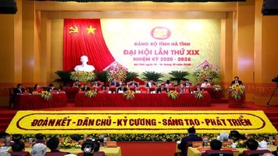 Hà Tĩnh: Khai mạc Đại Hội Đảng bộ lần thứ XIX, nhiệm kỳ 2020 – 2025