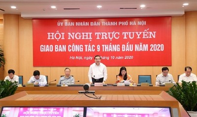 Ông Chu Ngọc Anh lần đầu chủ trì họp giao ban UBND TP. Hà Nội