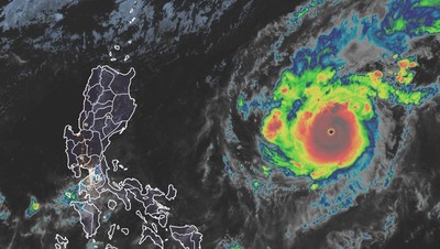 Siêu bão Goni tăng cấp thành cơn bão mạnh nhất năm 2020