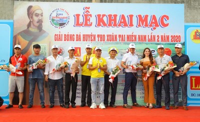 Bình Dương: Khai mạc Giải bóng đá huyện Thọ Xuân lần 2