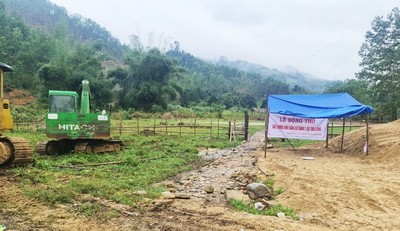 Quảng Nam xây khu tái định cư cho các hộ dân bị sạt lở ở Trà Leng