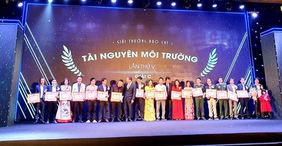 Trao Giải thưởng Môi trường Việt Nam&Giải thưởng Báo chí TNMT lần V