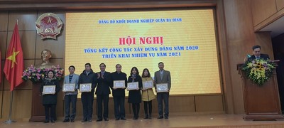 Đảng ủy Khối DN quận Ba Đình tổ chức HN Tổng kết công tác năm 2020