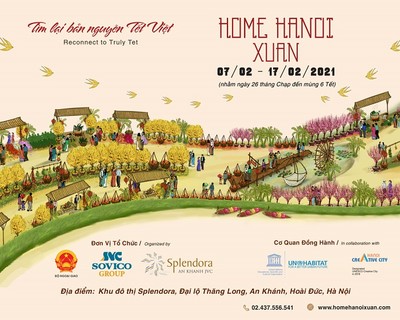 Đường hoa HOME HANOI XUAN 2021 sắp xuất hiện tại Hà Nội