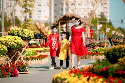 Đường hoa Home Hanoi Xuan điểm đến lý tưởng giữa lòng Thủ đô