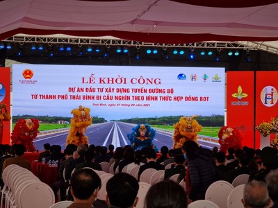 Thái Bình khởi công tuyến đường bộ gần 2.600 tỷ đồng