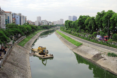 Sẽ lấy nước sông Hồng bổ cập cho sông Tô Lịch và sông Nhuệ