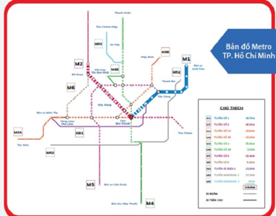 TP.HCM : Sẽ khởi công tuyến metro số 2 vào giữa năm 2022