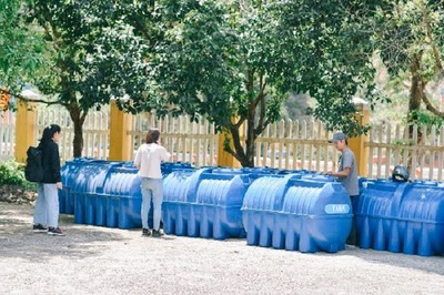 Tân Á Đại Thành tặng 25 bồn nước cho làng hạnh phúc ở Quảng Nam