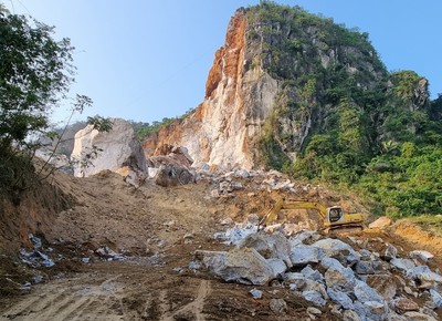 Thái Nguyên: Sạt lở kinh hoàng tại mỏ đá Lân Đăm 2