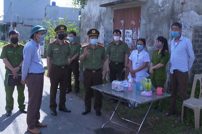 Thái Bình: Lực lượng công an các cấp tích cực phòng, chống dịch