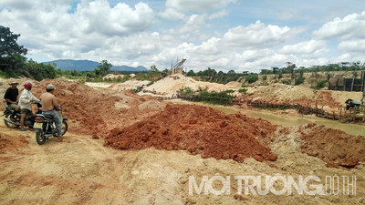 Gia Lai: Bát nháo hoạt động khai thác cát tại huyện Mang Yang
